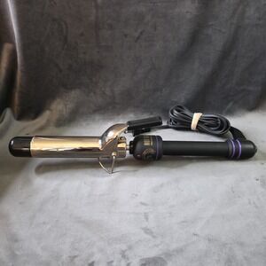 HOT TOOLS Professional 24 k Gold Extra-Long Barrel Curling Iron 1 1/2"
